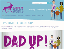 Tablet Screenshot of fathersnetwork.org.uk